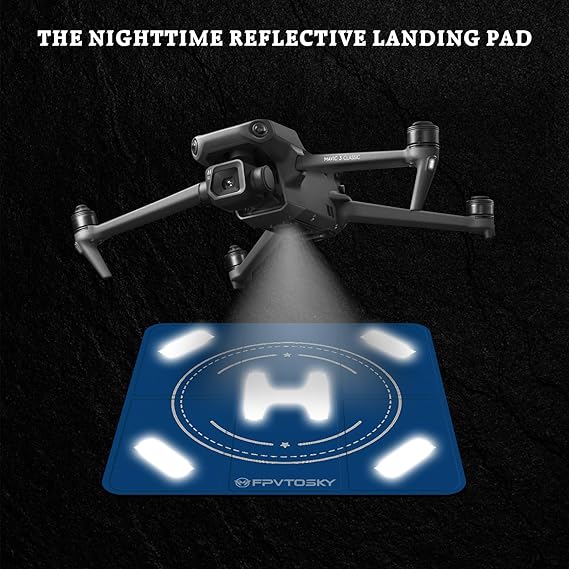 FPVtosky Drone Landing Pad, Universal Large 25.2"(64cm) Fast-fold Double Sided Waterproof Landig Pad