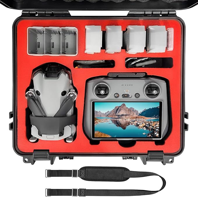  FPVtosky Mini 3 Pro Hard Case for DJI Mini 3 / Mini 3 pro,  Waterproof Carrying Case for Mavic mini 3 pro, Outdoor Travel Portable Case  for DJI Mini 3 /
