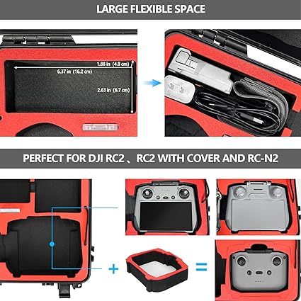 FPVtosky Dual Layer Hard Case for DJI Mini 4 Pro/Fly More Combo